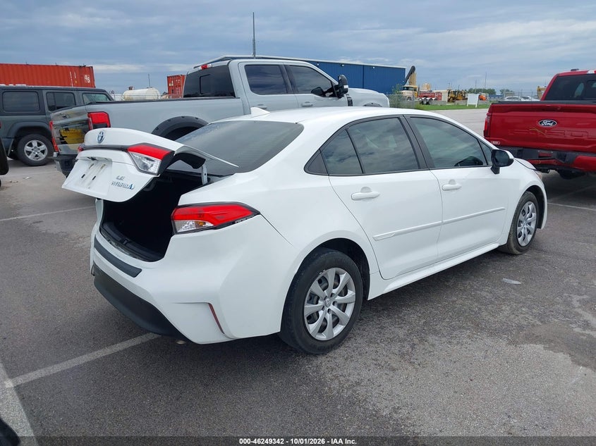 Vin: jtdbcmfe4rj024447, lot: 46749368, toyota corolla hybrid le 20244
