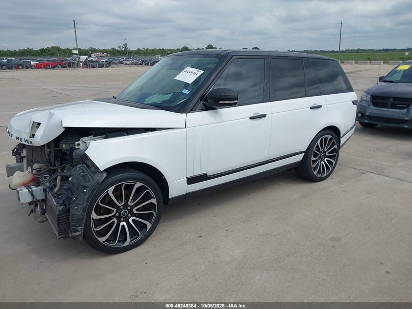 Vin: salgs2vf8fa239552, lot: 46749410, land rover range rover 3.0l v6 supercharged hse 20152