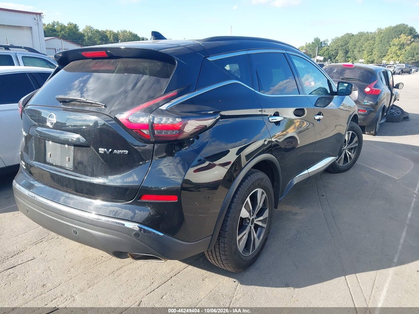 Vin: 5n1az2bs3ln143502, lot: 46749430, nissan murano sv intelligent awd 20204