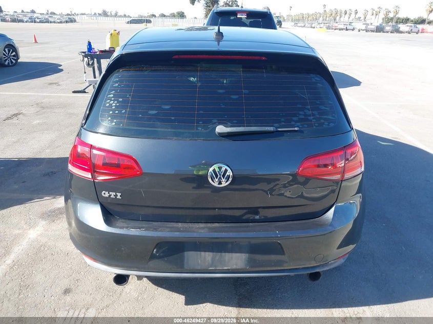 VOLKSWAGEN GOLF GTI 2016 VIN 3VW4T7AUXGM019033