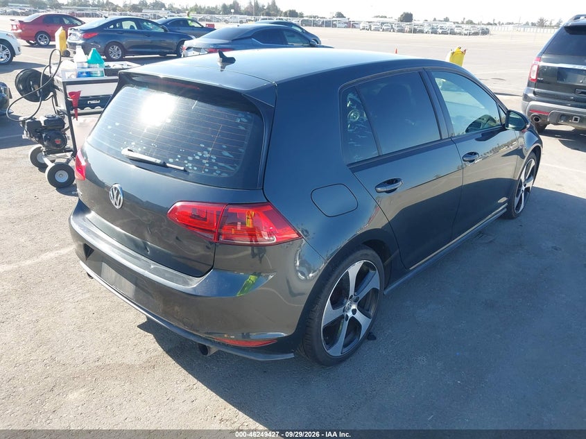 VOLKSWAGEN GOLF GTI 2016 VIN 3VW4T7AUXGM019033