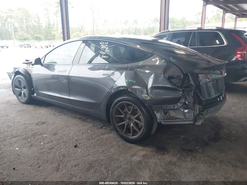 Vin: 5yj3e1ea4pf613109, lot: 46749454, tesla model 3 rear-wheel drive 20233