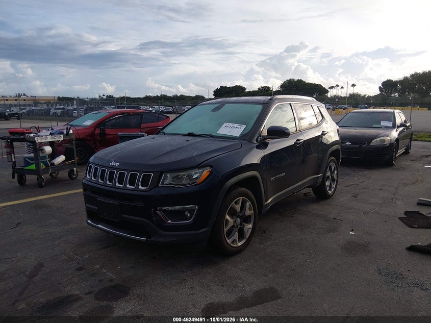 Vin: 3c4njdcbxkt753693, lot: 46749517, jeep compass limited 4x4 20192