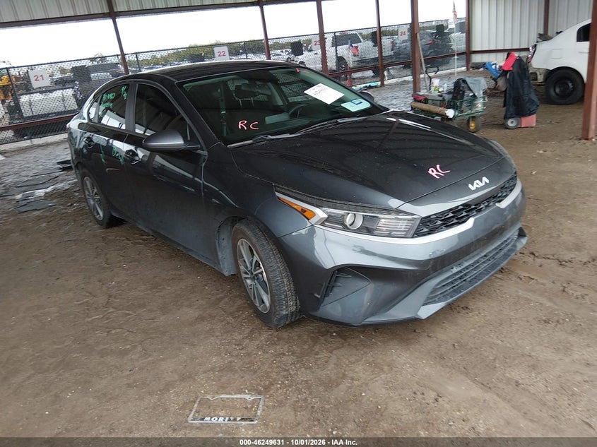Vin: 3kpf24ad1pe623318, lot: 46749657, kia forte lxs 20231