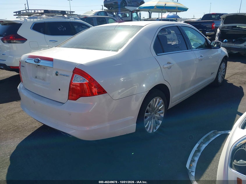 FORD FUSION HYBRID 2010 VIN 3FADP0L32AR262998