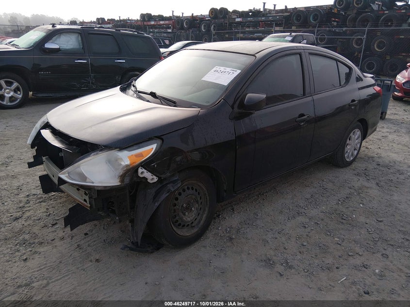 Vin: 3n1cn7ap9hl825524, lot: 46749743, nissan versa 1.6 s+ 20172