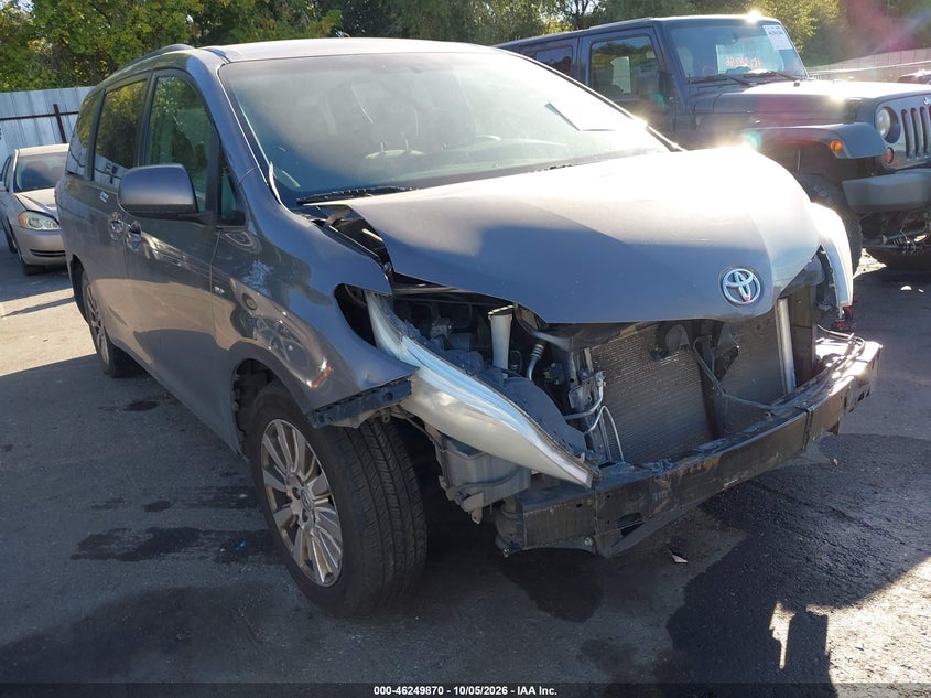 Vin: 5tdjz3dc2hs174595, lot: 46749896, toyota sienna le 7 passenger 20171