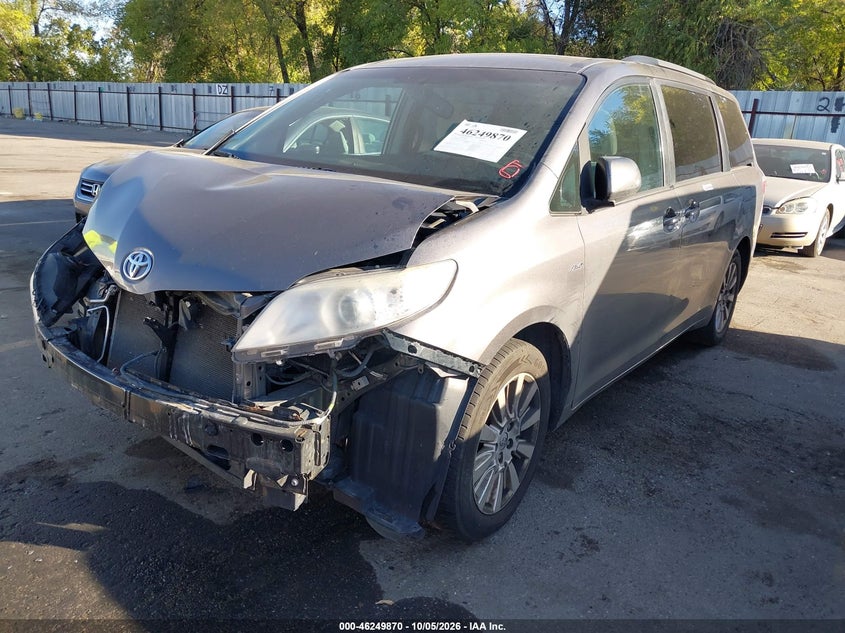 Vin: 5tdjz3dc2hs174595, lot: 46749896, toyota sienna le 7 passenger 20172