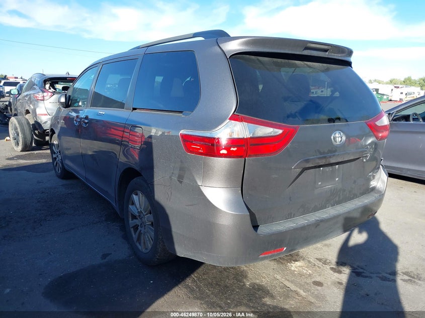 Vin: 5tdjz3dc2hs174595, lot: 46749896, toyota sienna le 7 passenger 20173