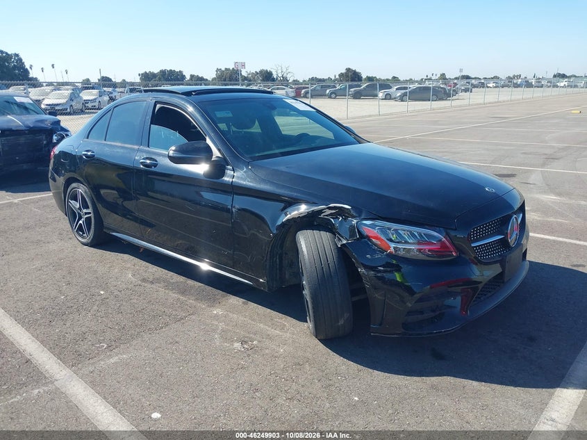 Vin: w1kwf8db2mr628359, lot: 46749929, mercedes-benz c 300 sedan 20211