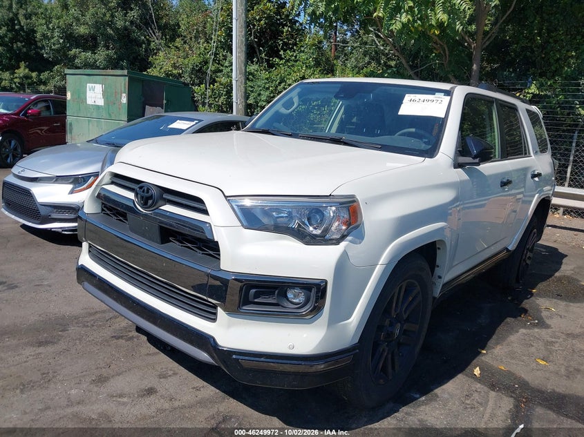 Vin: jteju5jr4m5961014, lot: 46749998, toyota 4runner nightshade special edition 20212