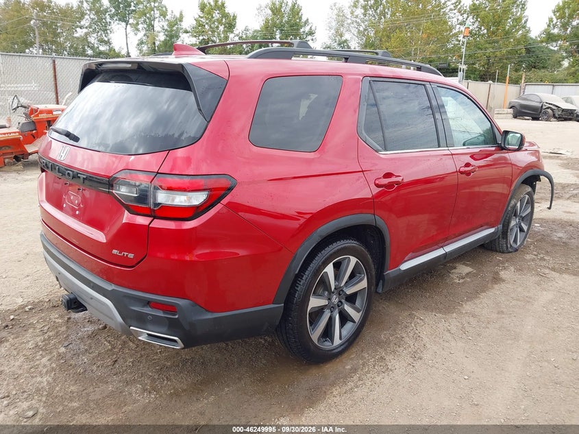 Vin: 5fnyg1h81pb018906, lot: 46750021, honda pilot awd elite 20234