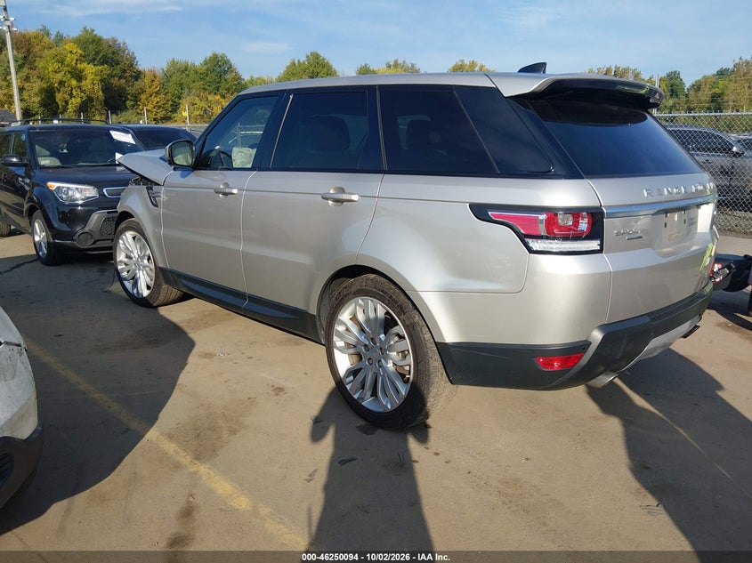 Vin: salwr2fv3ha168809, lot: 46750120, land rover range rover sport 3.0l v6 supercharged hse 20173