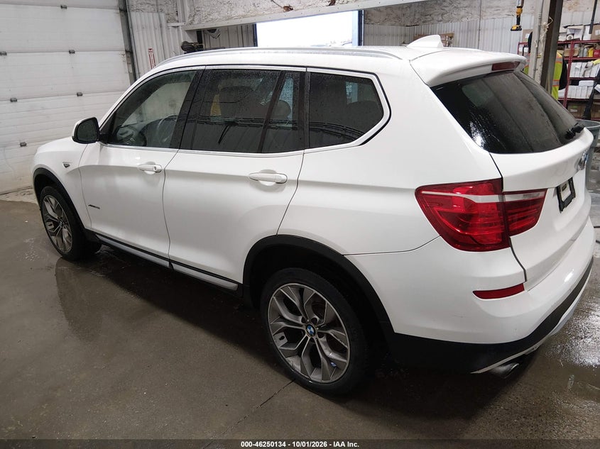 BMW X3 2017 VIN 5UXWX9C55H0T00158
