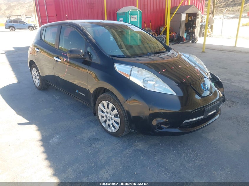 2016 Nissan Leaf S, Left Front, IAAI, VIN 1N4AZ0CP6GC305181