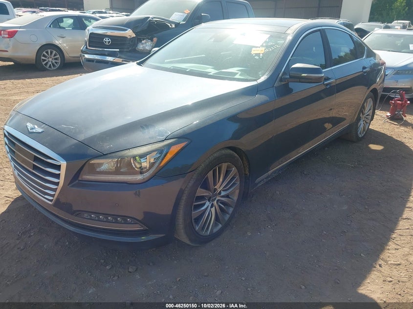Vin: kmhgn4jf6hu202254, lot: 46750177, genesis g80 5.0 ultimate 20172