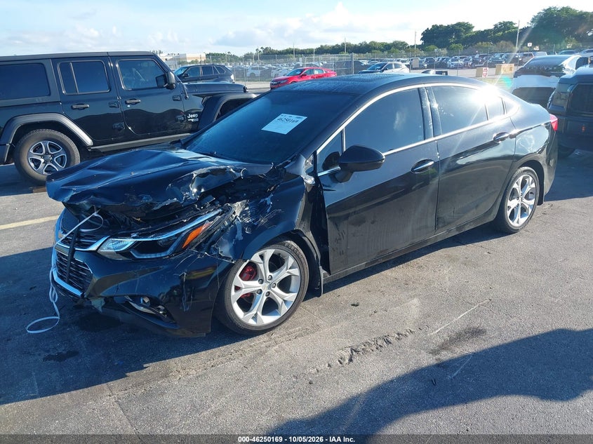 Vin: 1g1bf5sm8j7241634, lot: 46750195, chevrolet cruze premier auto 20182