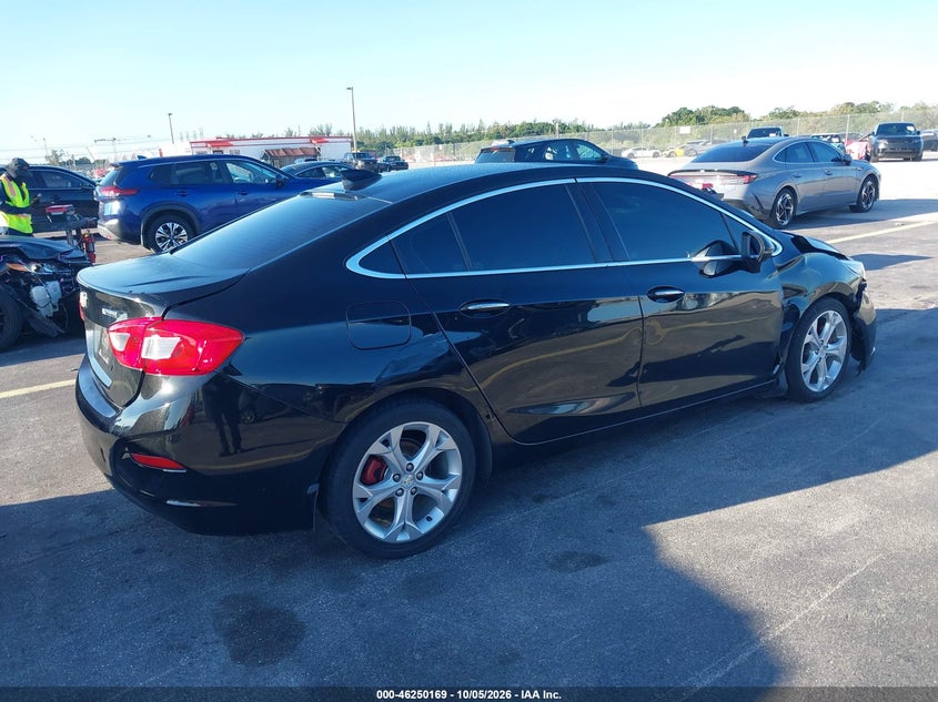 Vin: 1g1bf5sm8j7241634, lot: 46750195, chevrolet cruze premier auto 20184