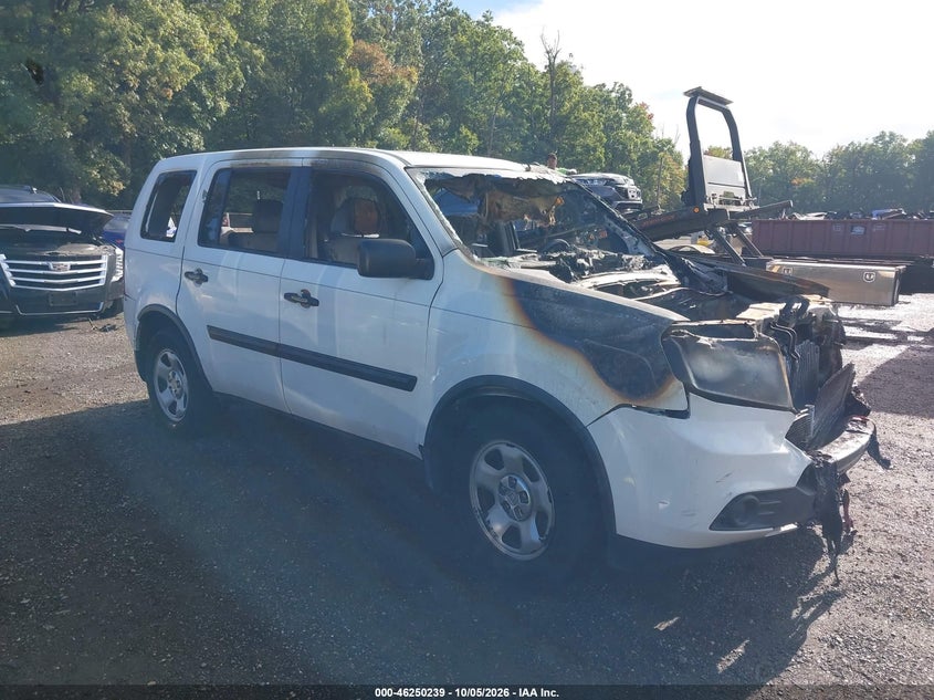 Vin: 5fnyf4h21cb007107, lot: 46750265, honda pilot lx 20121