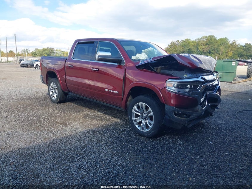Vin: 1c6srfkm7ln245720, lot: 46750345, ram 1500 laramie longhorn  4x4 5'7 box 2020 img_1