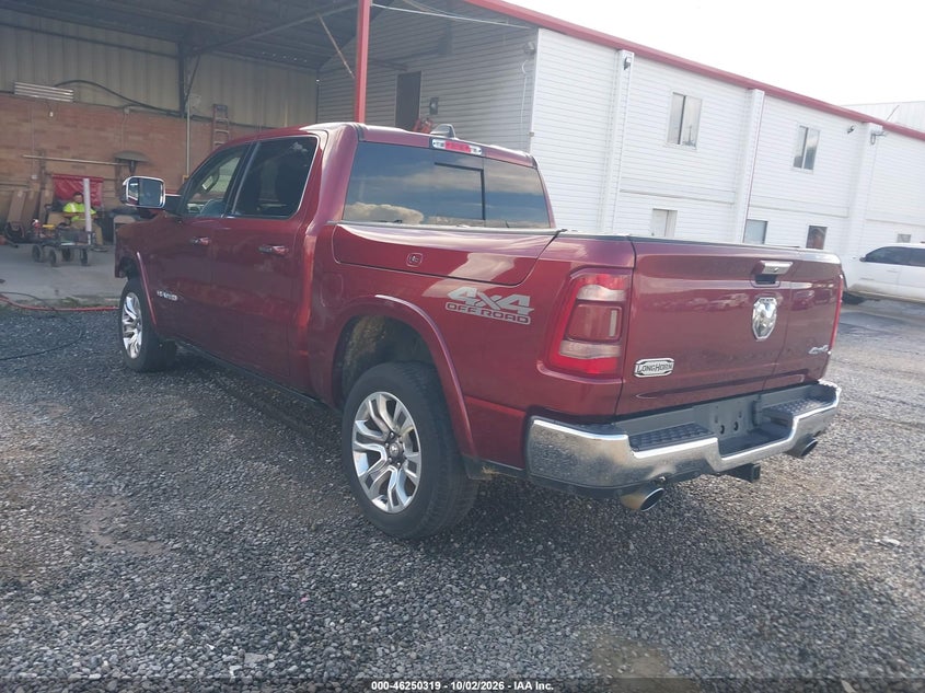 Vin: 1c6srfkm7ln245720, lot: 46750345, ram 1500 laramie longhorn  4x4 5'7 box 20203