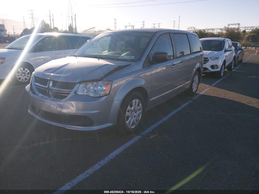 Vin: 2c4rdgbgxhr789595, lot: 46750450, dodge grand caravan se 20172