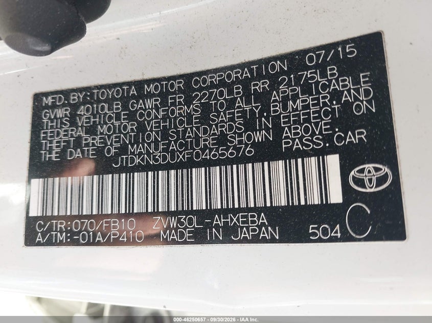 TOYOTA PRIUS - zdjęcie 9