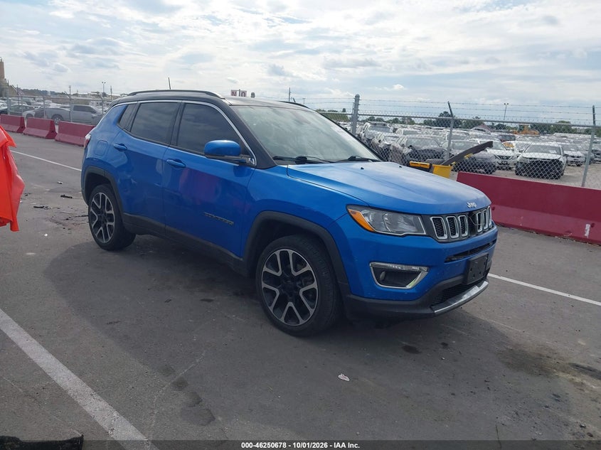Vin: 3c4njdcb8kt656623, lot: 46750704, jeep compass limited 4x4 20191