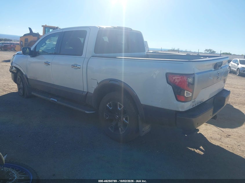 Vin: 1n6aa1ed9mn521615, lot: 46750815, nissan titan platinum reserve 4x4 20213