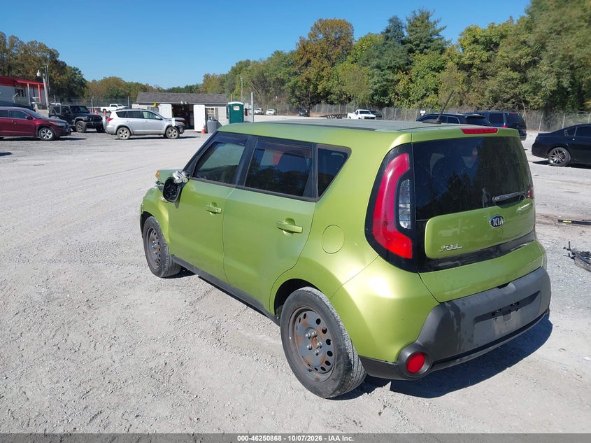 Vin: kndjn2a26e7739311, lot: 46750894, kia soul 20143