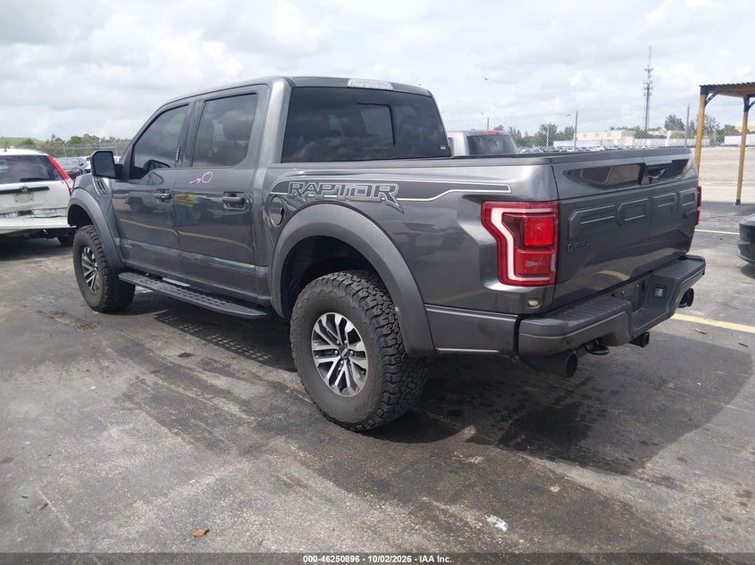 Vin: 1ftfw1rg2kfc78087, lot: 46750921, ford f-150 raptor 20193