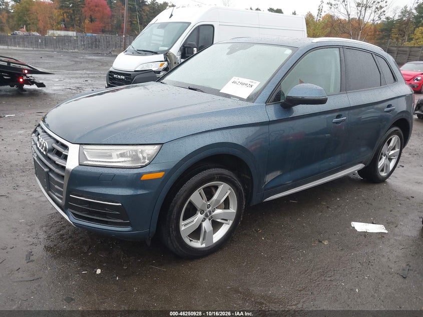 Vin: wa1anafy3j2161483, lot: 46750954, audi q5 2.0t premium/2.0t tech premium 20182