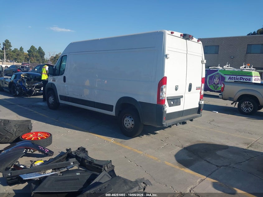 Vin: 3c6lrvdgxne100703, lot: 46751029, ram promaster 2500 high roof 159 wb 20223