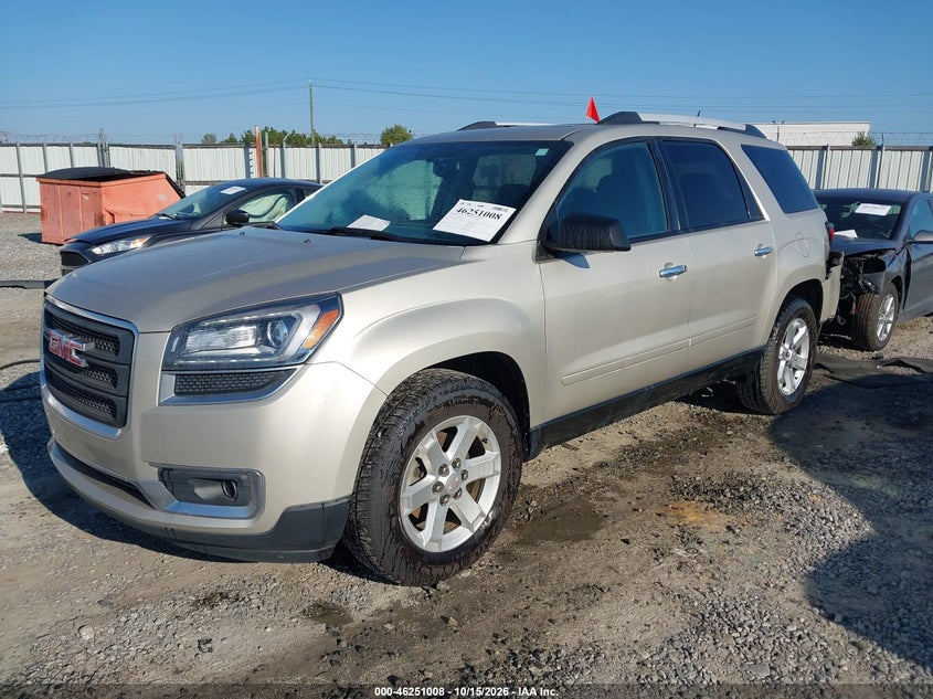 Vin: 1gkkrpkd8fj302778, lot: 46751034, gmc acadia sle-2 20152