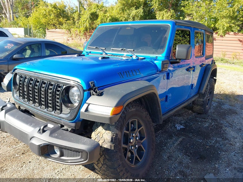 Vin: 1c4rjxn65sw597057, lot: 46751088, jeep wrangler 4xe willys 4xe 20252