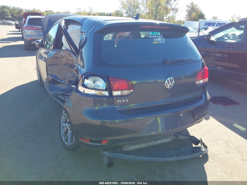 VOLKSWAGEN GTI 2013 VIN WVWHV7AJ2DW134306
