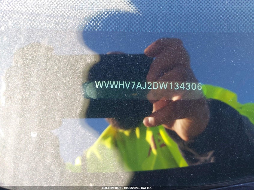 VOLKSWAGEN GTI 2013 VIN WVWHV7AJ2DW134306