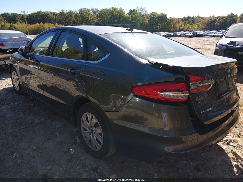 Vin: 3fa6p0g70kr266605, lot: 46751153, ford fusion s 20193