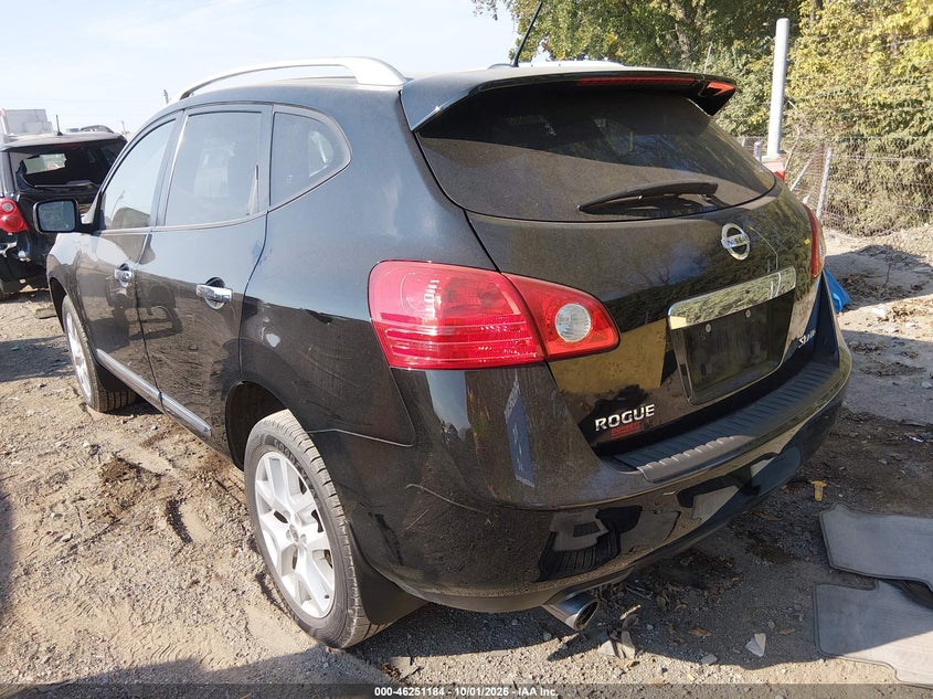 Vin: jn8as5mv8cw403747, lot: 46751210, nissan rogue sv w/sl pkg 20123