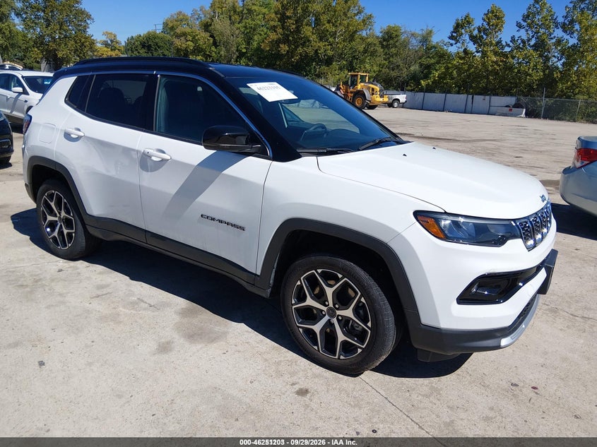 Vin: 3c4njdcn7st518677, lot: 46751229, jeep compass limited 4x4 2025 img_1