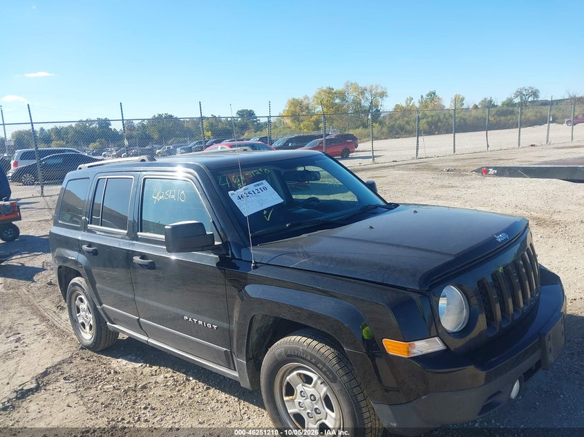 Vin: 1c4njpba0gd679224, lot: 46751236, jeep patriot sport 20161
