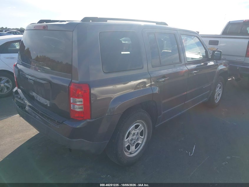 Vin: 1c4njpbb3fd171790, lot: 46751251, jeep patriot sport 20154