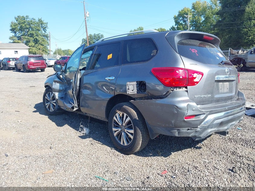 Vin: 5n1dr2mn6kc626450, lot: 46751261, nissan pathfinder s 20193