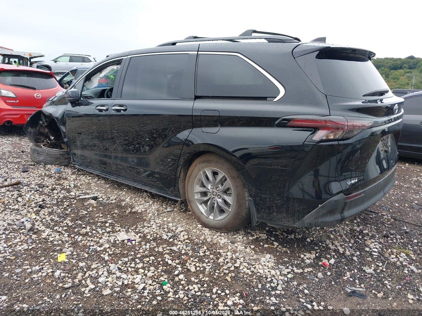 Vin: 5tdjrkec5ss244056, lot: 46751282, toyota sienna xle 20253