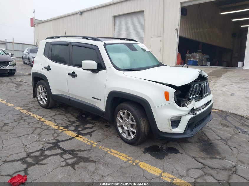 Vin: zacnjabb9lpl32876, lot: 46751388, jeep renegade latitude fwd 20201