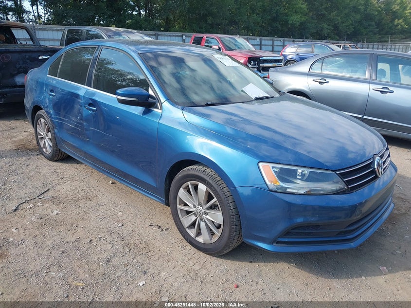 Vin: 3vwd07aj2fm256063, lot: 46751474, volkswagen jetta 1.8t se 20151