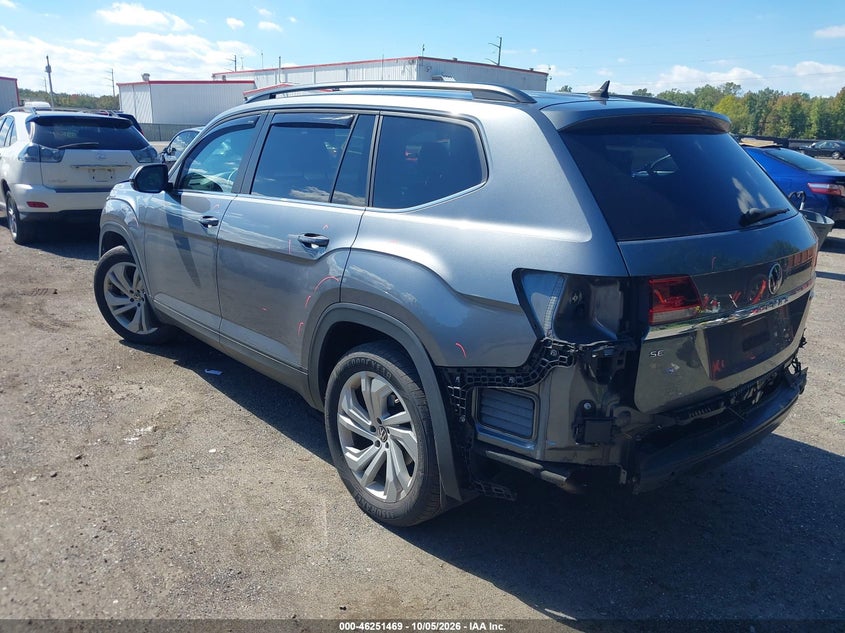 Vin: 1v2hp2ca2mc610595, lot: 46751495, volkswagen atlas 2.0t se w/technology 20213