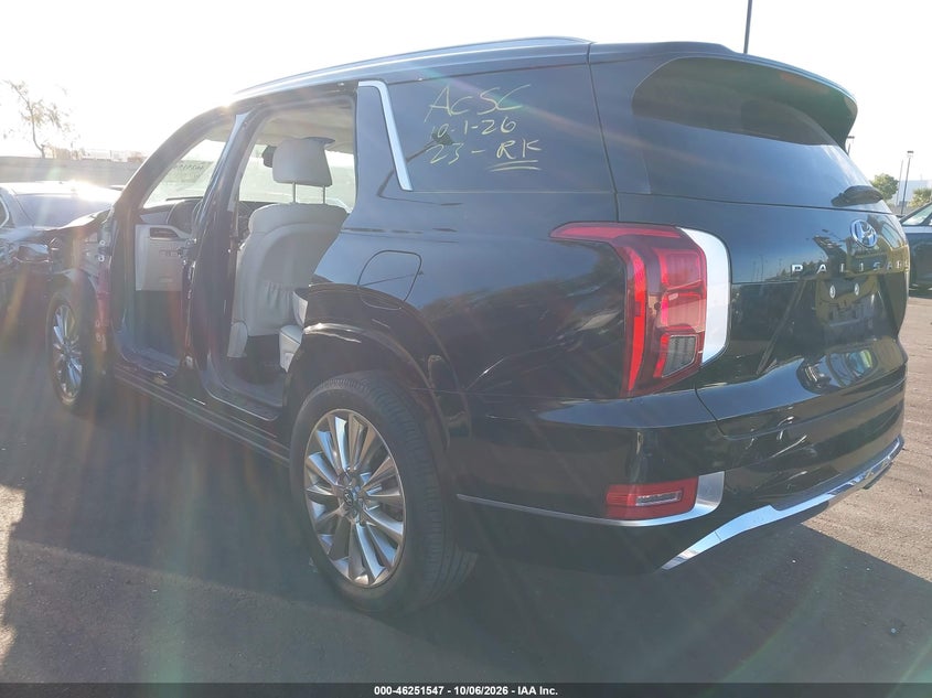 Vin: km8r54he7lu088439, lot: 46751573, hyundai palisade limited 20203