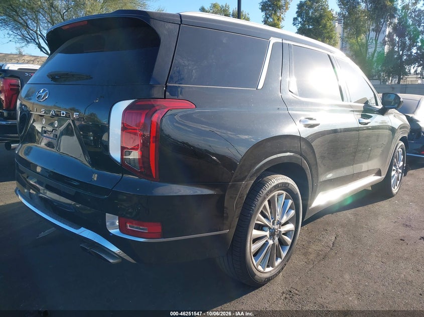 Vin: km8r54he7lu088439, lot: 46751573, hyundai palisade limited 20204