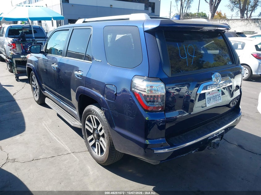 Vin: jtezu5jr1g5140802, lot: 46751597, toyota 4runner limited 20163
